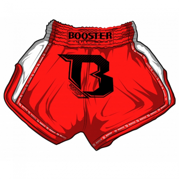 Booster TBT Pro thaiboksbroek rood BOOSTERTBTPRORED